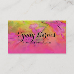 Colorful Abstract Tie Dye Pattern Business Card