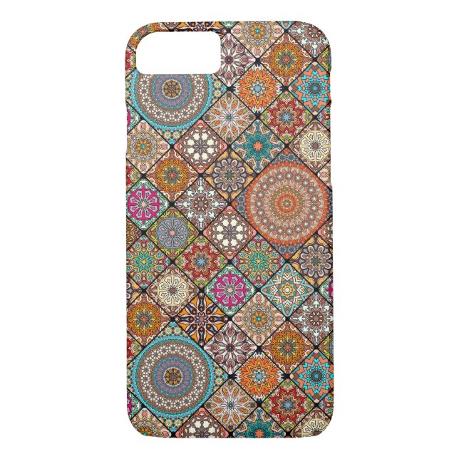 Colorful abstract tile pattern design Case-Mate iPhone case (Back)