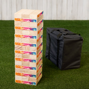 Colorful Abstract Topple Tower