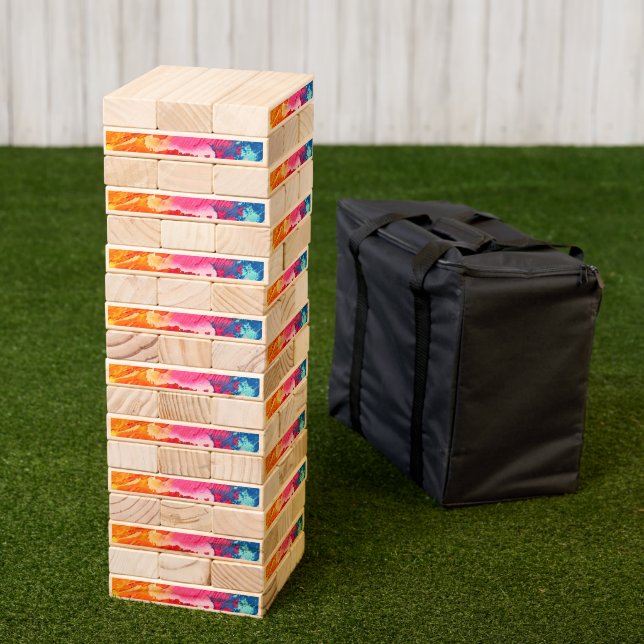 Colorful Abstract Topple Tower (Lawn)