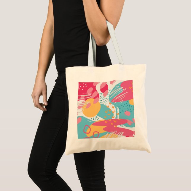 Colorful Abstract Tote Bag (Front (Product))