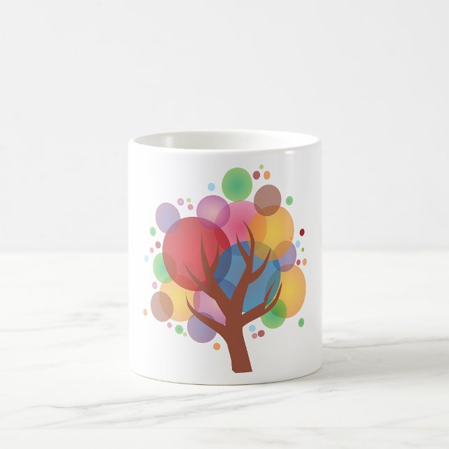 Colorful Abstract Tree of Life Modern Art Coffee Mug (Creator Uploaded)