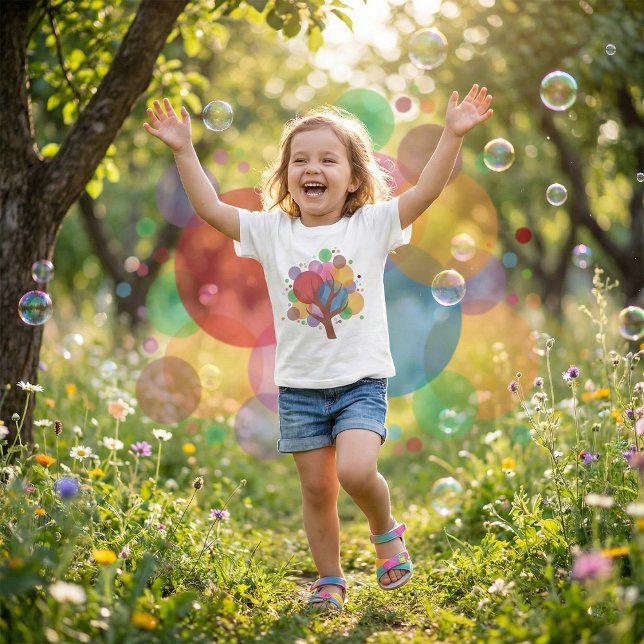 Colorful Abstract Tree of Life Modern Art T-Shirt (Creator Uploaded)