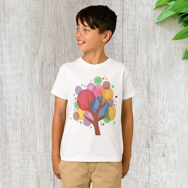 Colorful Abstract Tree of Life Modern Art T-Shirt (Creator Uploaded)