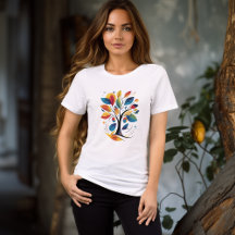 Colorful Abstract Tree T-Shirt | Artistic Nature