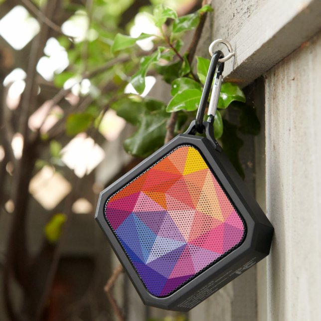 Colorful Abstract Triangle Pattern Bluetooth Speaker (Inisitu)