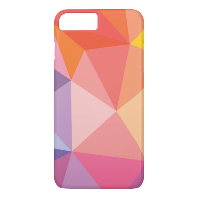Colorful Abstract Triangle Pattern Case-Mate iPhone Case (Back)