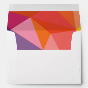 Colorful Abstract Triangle Pattern Envelope