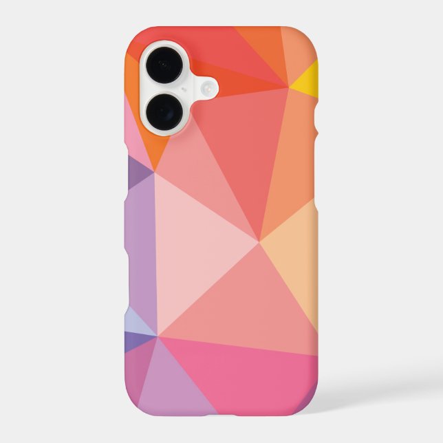 Colorful Abstract Triangle Pattern Iphone Case (Back)