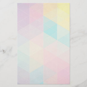 Colorful abstract triangles background stationery