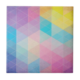 Colorful abstract triangles background tile