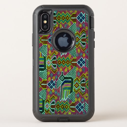 Colorful Abstract tribal Pattern OtterBox Defender iPhone X Case