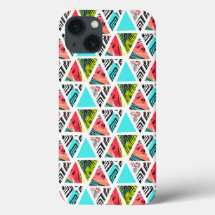 Colorful Abstract Tropical Pattern iPhone 13 Case
