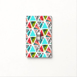 Colorful Abstract Tropical Pattern Light Switch Cover