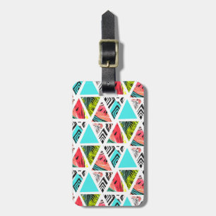 Colorful Abstract Tropical Pattern Luggage Tag