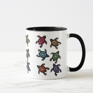 Colorful Abstract Turtles Coffee Mug