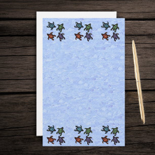 Colorful Abstract Turtles Stationery