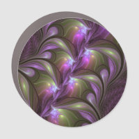 Colorful Abstract Violet Purple Khaki Fractal Art