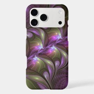 Colorful Abstract Violet Purple Khaki Fractal Art iPhone 17 Pro Max Case