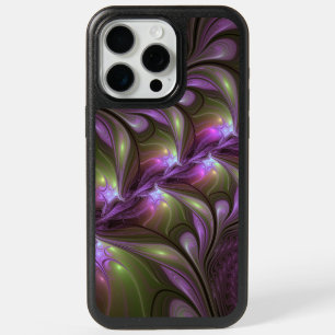 Colorful Abstract Violet Purple Khaki Fractal Art iPhone 15 Pro Max Case