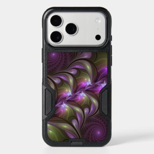 Colorful Abstract Violet Purple Khaki Fractal Art iPhone 17 Pro Max Case