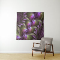 Colorful Abstract Violet Purple Khaki Fractal Art