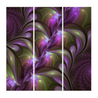 Colorful Abstract Violet Purple Khaki Fractal