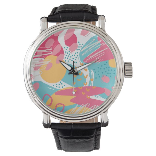 Colorful Abstract Watch (Front)