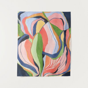 Colorful Abstract Watercolor Art Tapestry