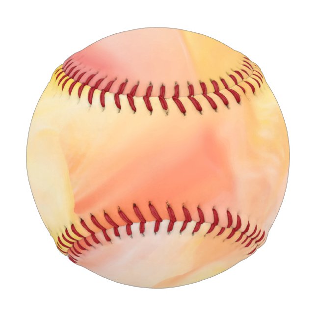 Colorful Abstract Watercolor Marble Texture Baseball (Front)