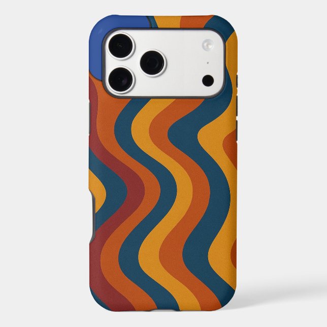 Colorful Abstract Waves Case-Mate Iphone Case (Back)