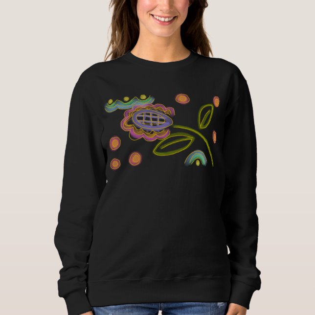 Colorful Abstract Wearable Art Sweatshirt (Front)