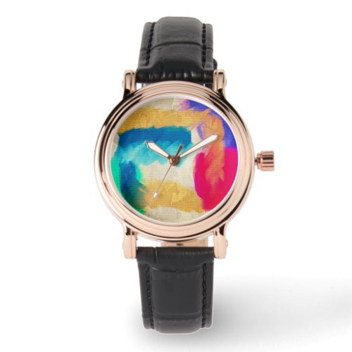 Colorful Abstract Wearable Art Watch
