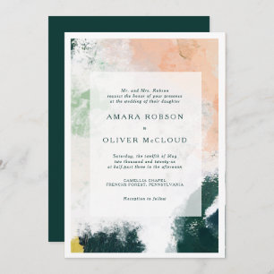 Colorful Abstract Wedding Invitation