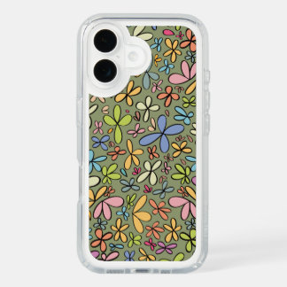 Colorful Abstract Wildflower Garden iPhone 16 Case