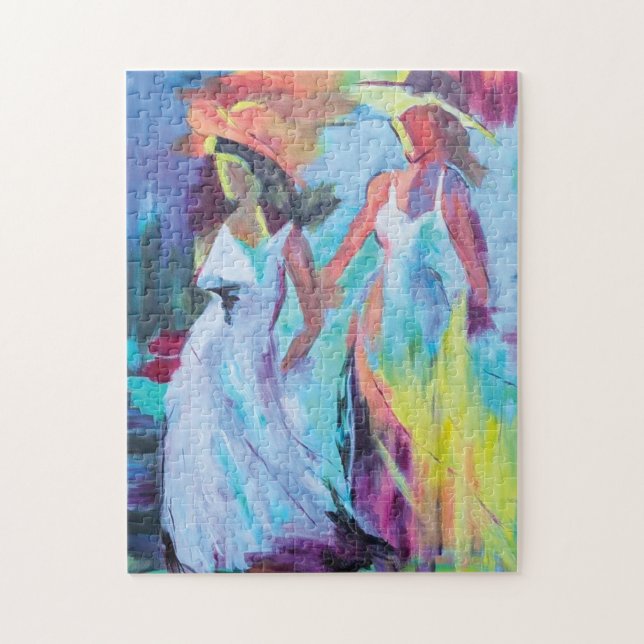 Colorful Abstract Women  Jigsaw Puzzle (Vertical)