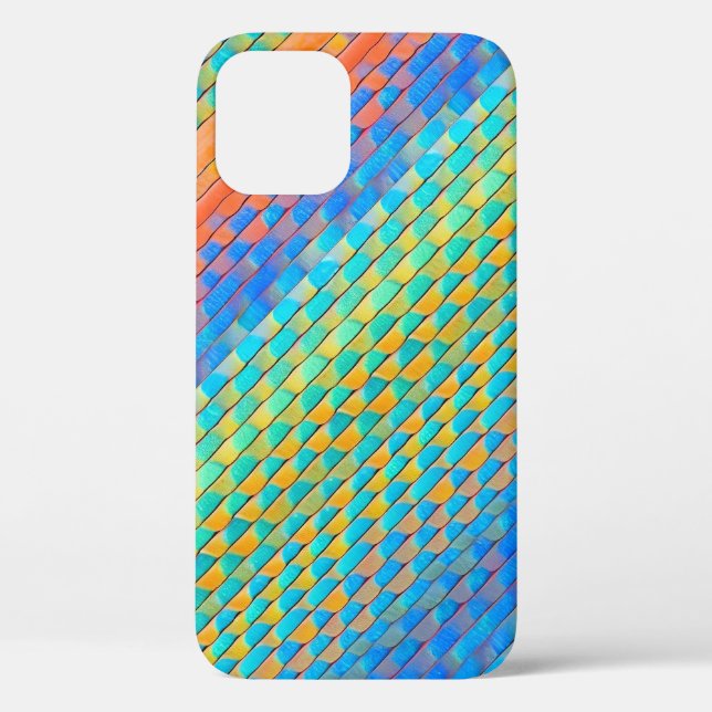 Colorful Abstract Woven Digital Pattern Case-Mate iPhone Case (Back)