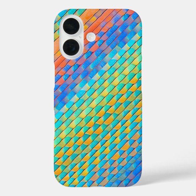 Colorful Abstract Woven Digital Pattern Case-Mate iPhone Case (Back)