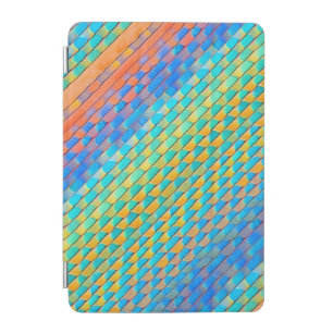 Colorful Abstract Woven Digital Pattern iPad Mini Cover