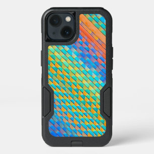 Colorful Abstract Woven Digital Pattern iPhone 13 Case
