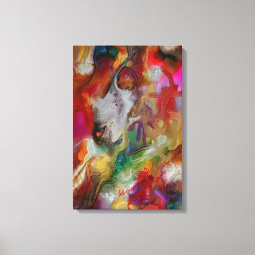 Colorful Abstract Wrapped Canvas 16 x 24