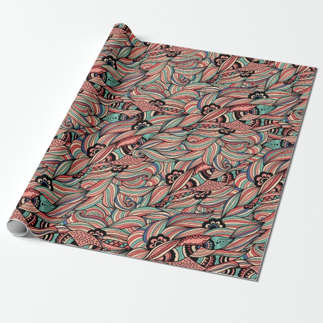 Colorful Abstract Wrapping Paper (Unrolled)