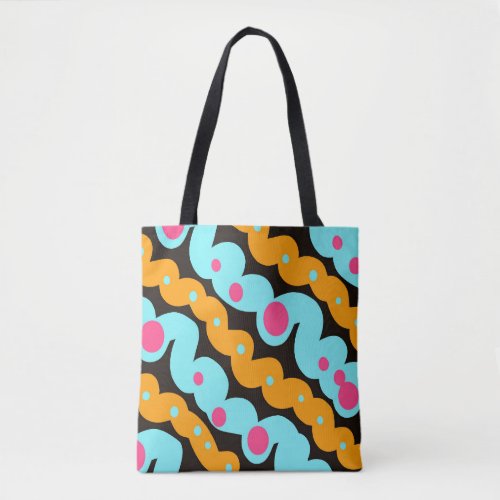 Colorful abstracted tote bag