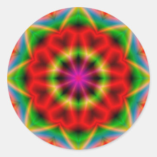 Colorful abstraction round Sticker