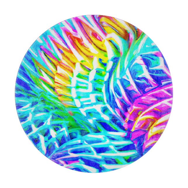 Colorful Abstractions Pattern Cutting Board (Front)