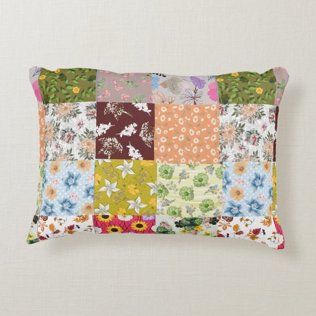 Colorful Accent Pillow (Back)