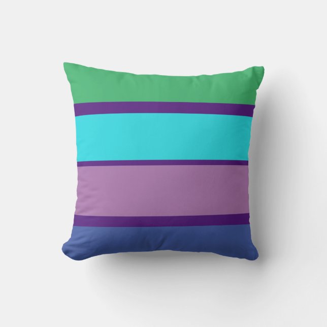 Colorful Accent Throw Pillow (Front)
