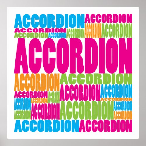 Colorful Accordion Poster