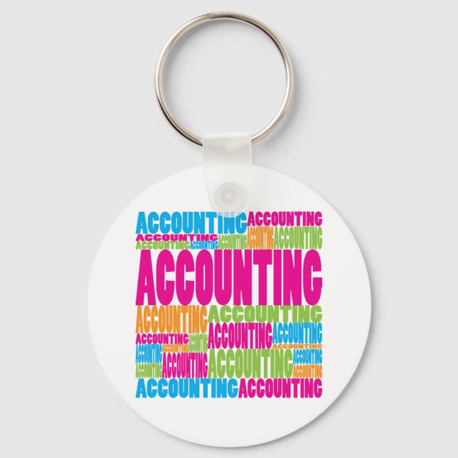 Colorful Accounting Keychain (Front)