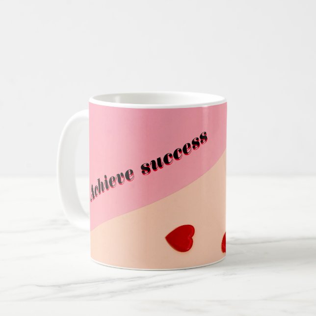 Colorful Achieve Success mug (Front Left)